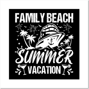 Family Beach Summer Vacation Posters and Art